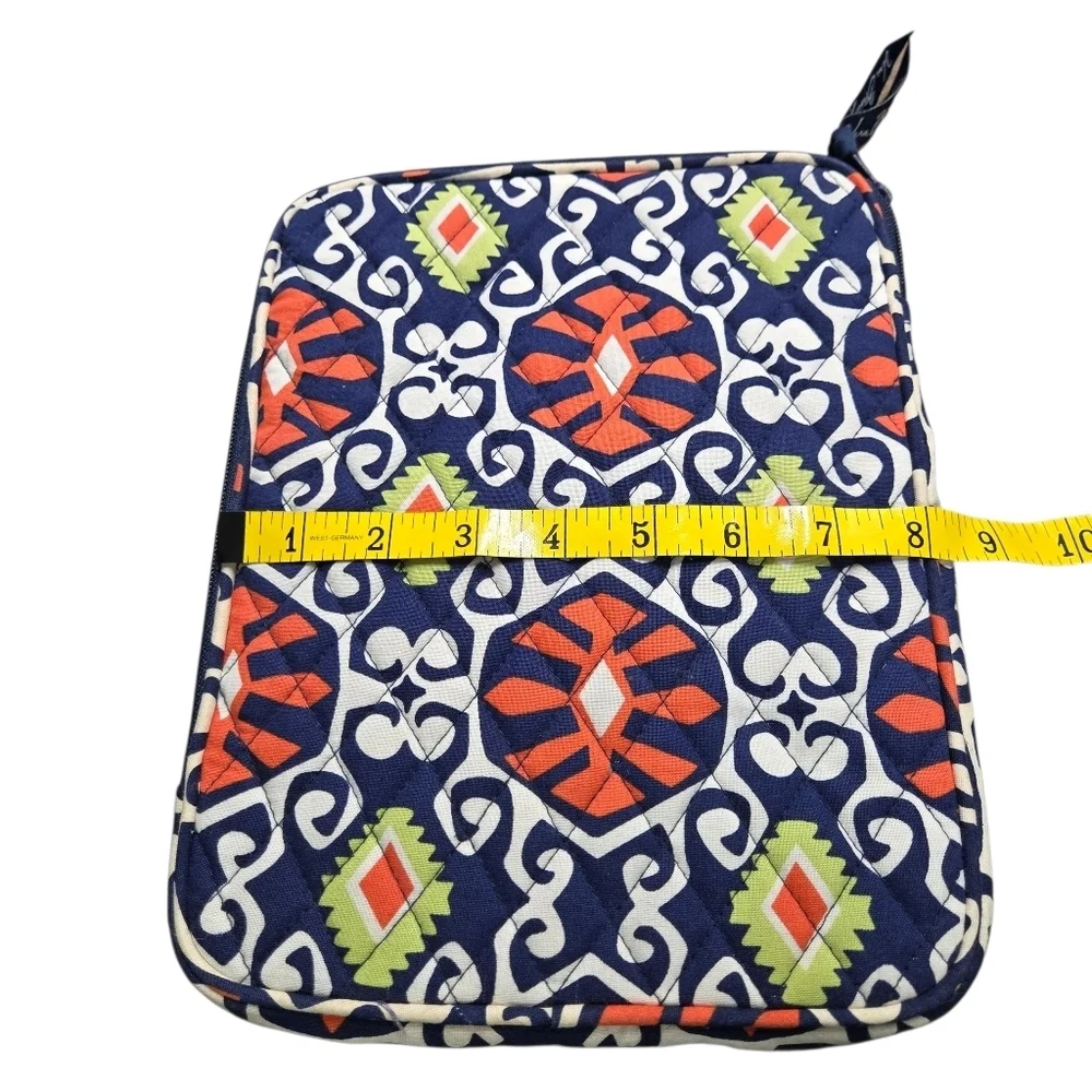 Vera Bradley Sun Valley Tablet Soft Sleeve Padded Carry Case Retired Orange Navy